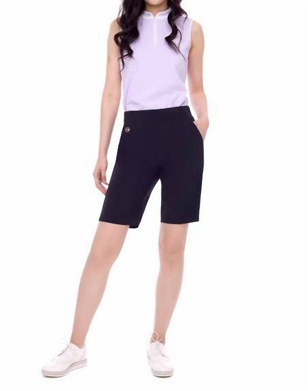 NEW SWING CONTROL cloud golf short in black